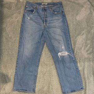 Levi Ribcage Straight Denim Jeans